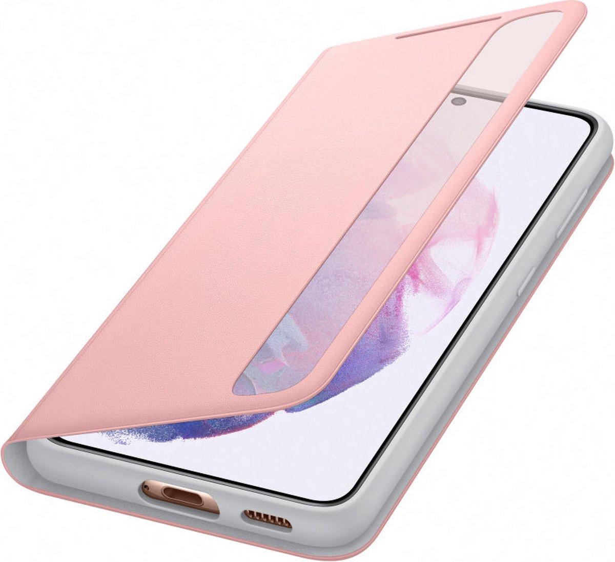 Samsung Galaxy S21 Clear View Book Case - Rosa