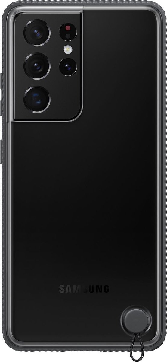 Samsung Galaxy S21 Ultra Clear Protective Back Cover - Zwart