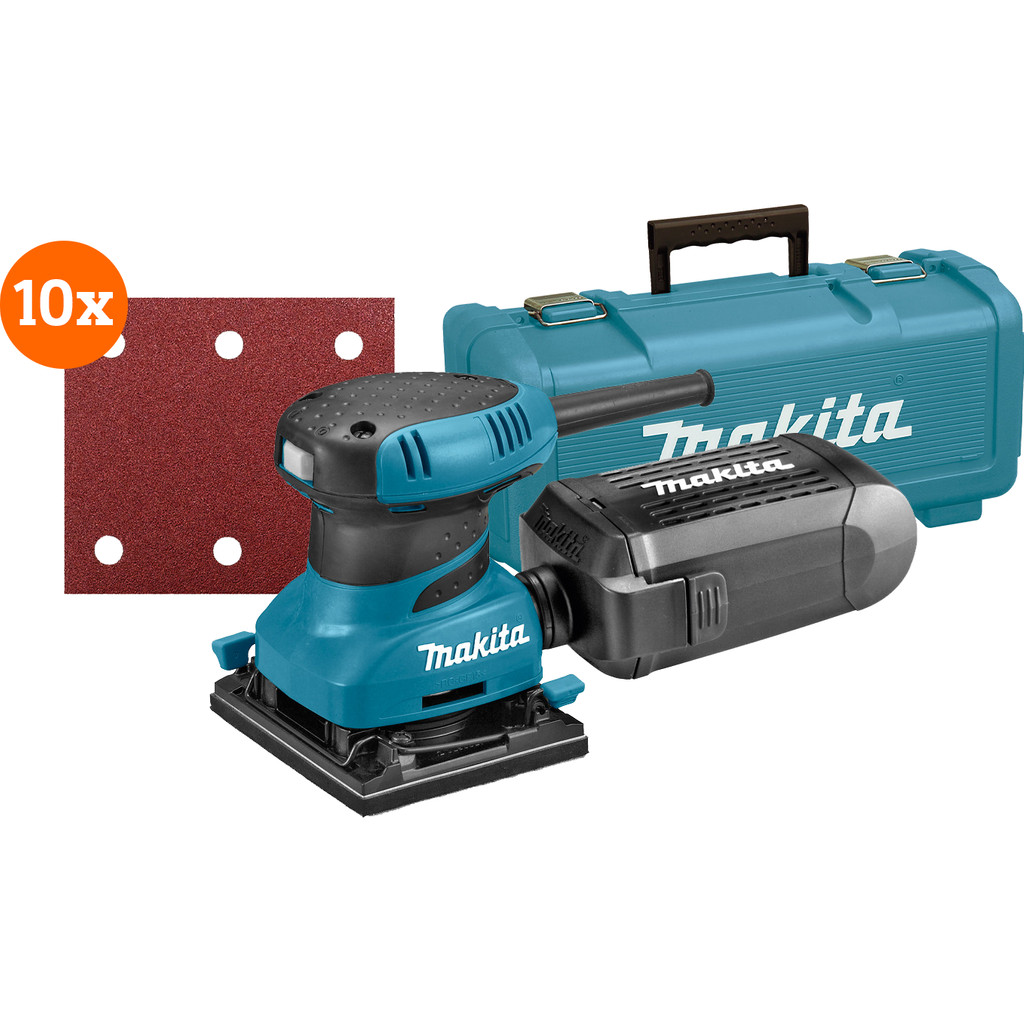 Makita BO4555K + schuurstroken (10x)