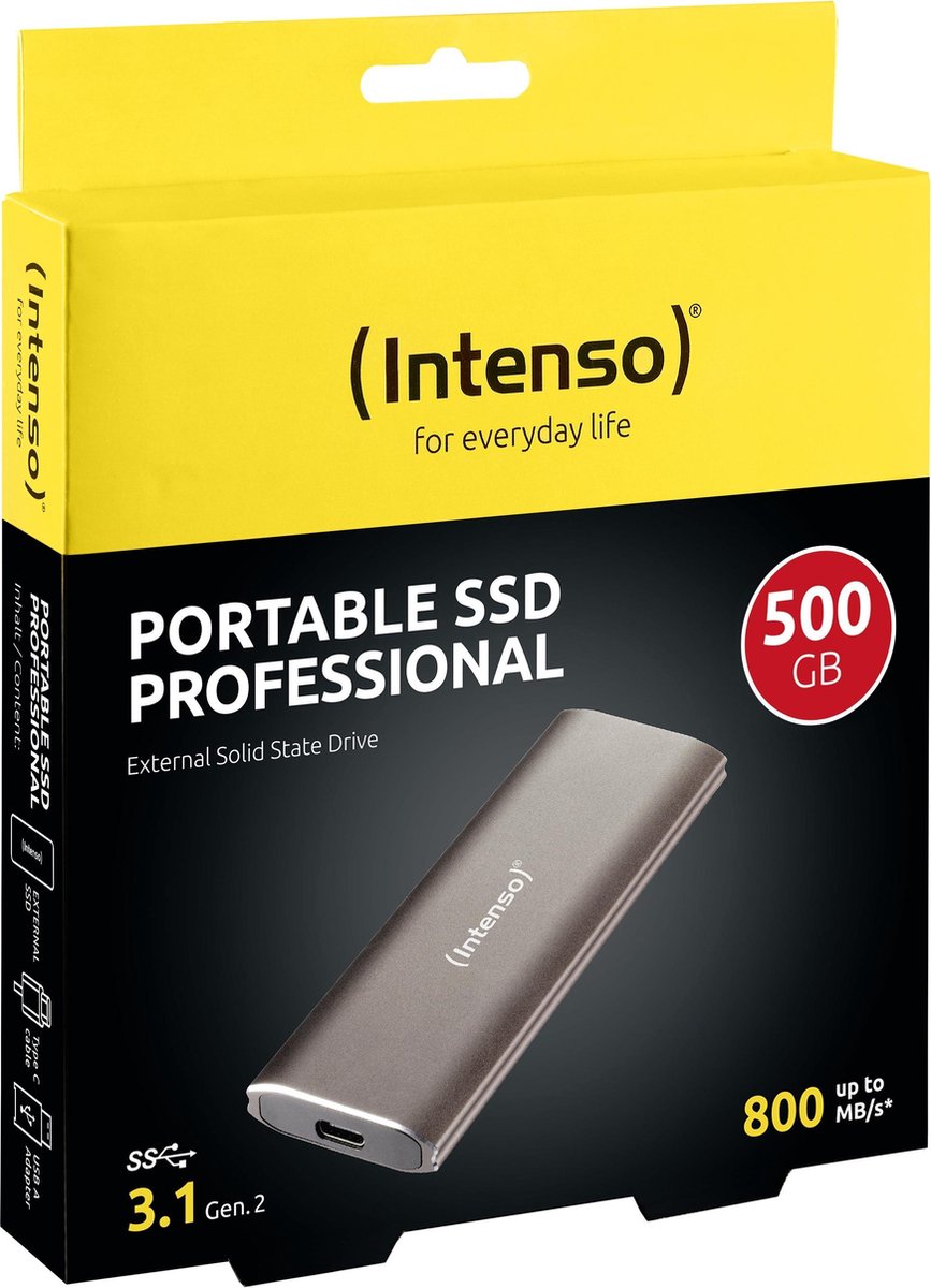 Intenso External SSD 500 GB Professional