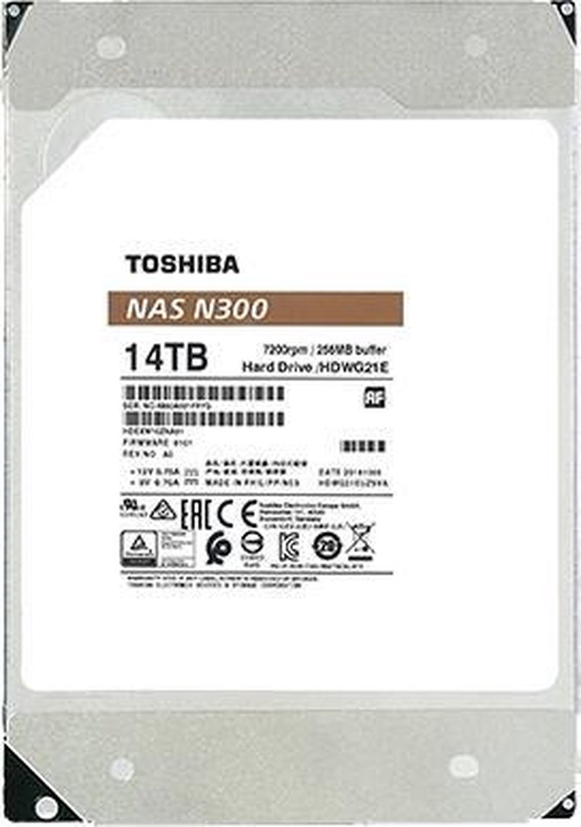 Toshiba N300 NAS Hard Drive 14TB (256MB)
