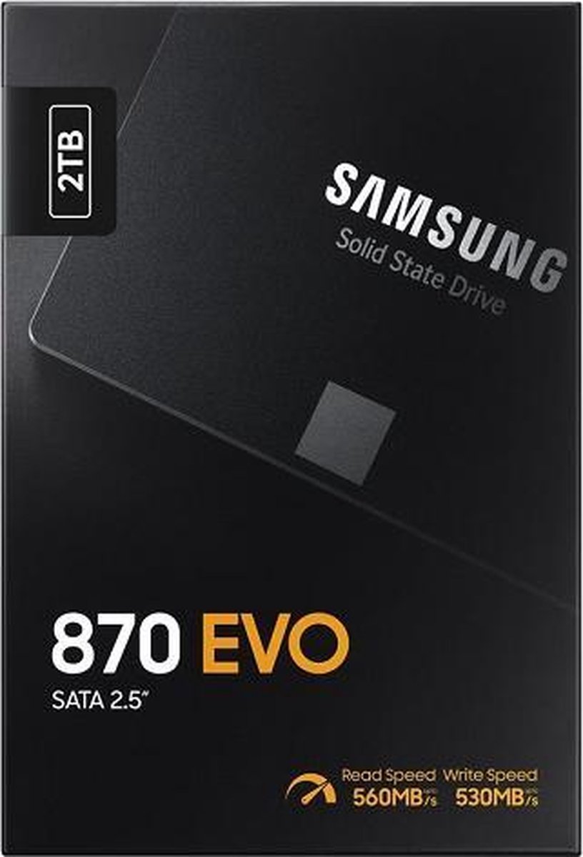 Samsung 870 EVO 2,5 inch 2TB - Zwart