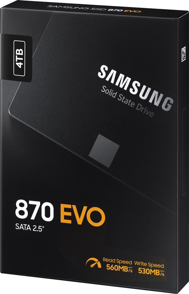 Samsung 870 EVO 2,5 inch 4TB - Zwart