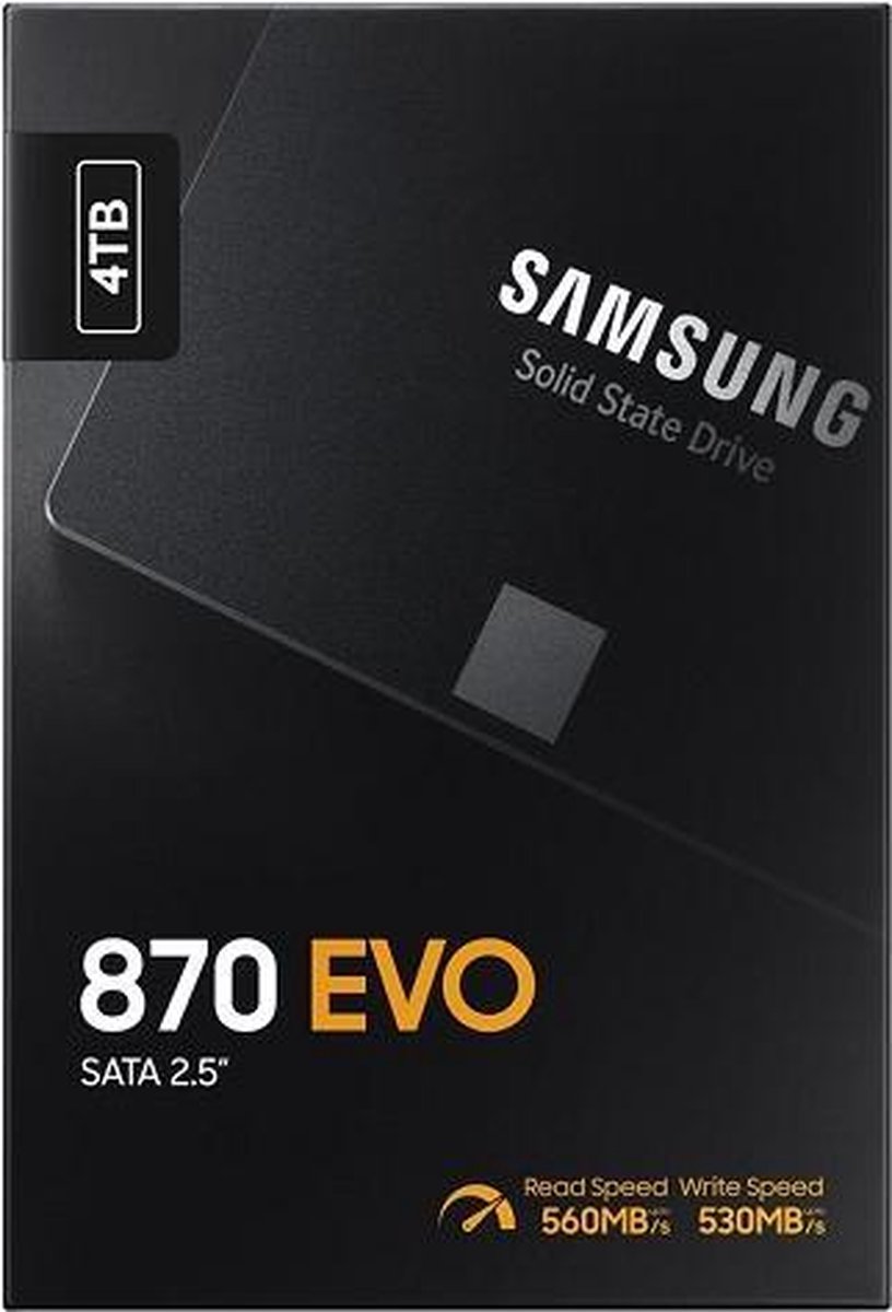 Samsung 870 EVO 2,5 inch 4TB - Zwart