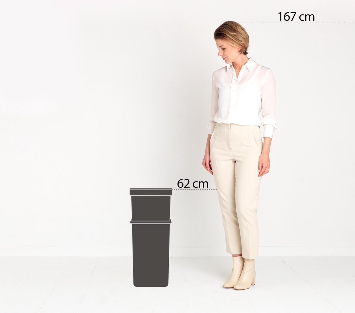 Brabantia Sort & Go 40 Liter - Grijs