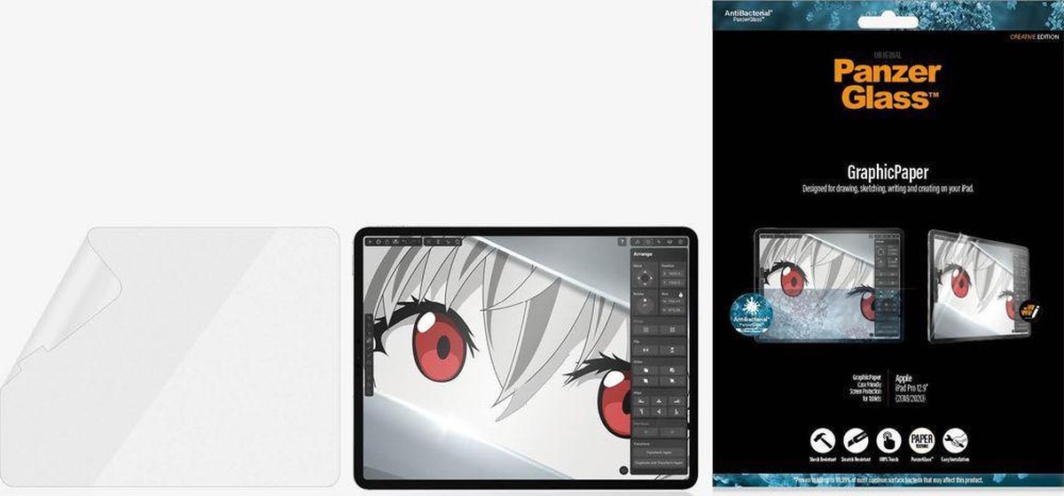 PanzerGlass GraphicPaper Apple iPad Pro 12.9 inch Screenprotector Kunststof