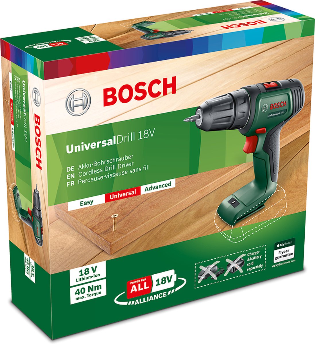 Bosch UniversalDrill 18 (zonder accu)