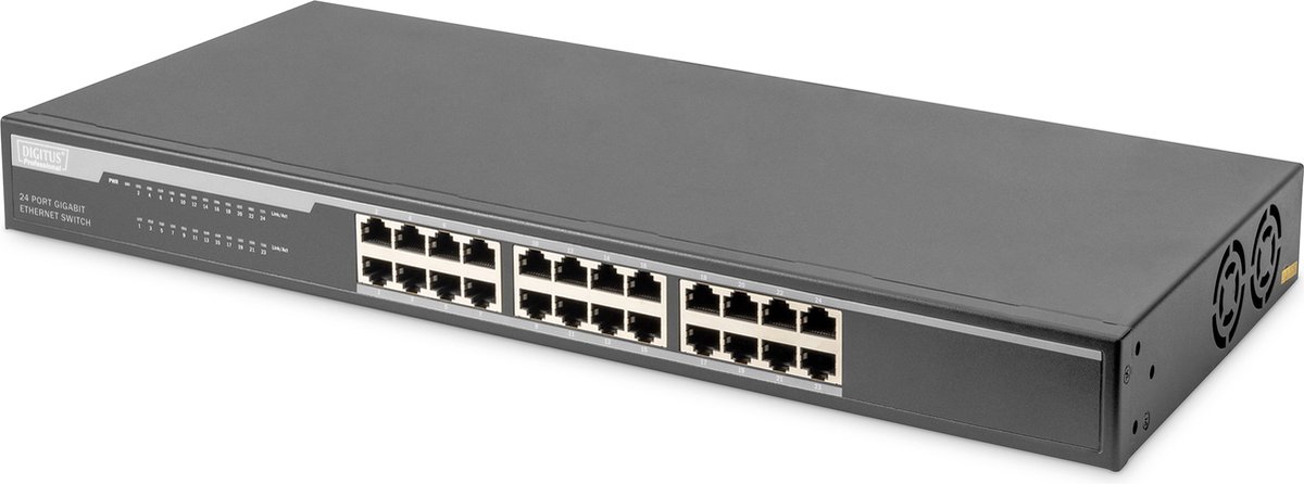 Digitus DN-80113 netwerk-switch Gigabit Ethernet (10/100/1000) - Zwart