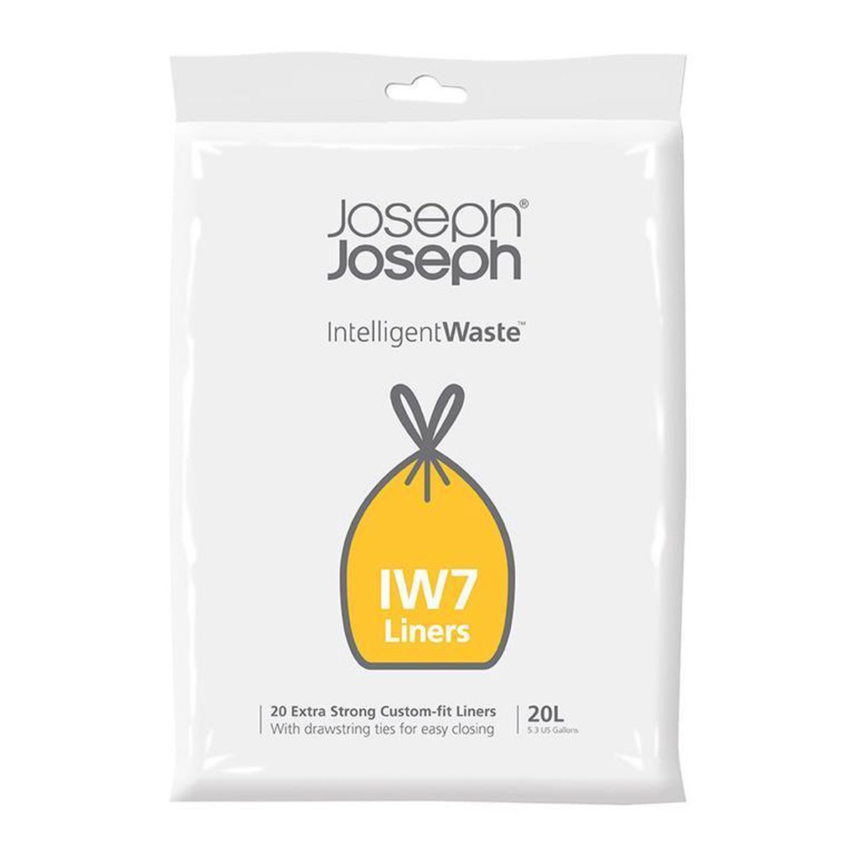 Joseph Joseph Intelligent Waste Vuilniszakken IW7 20 Liter (20 stuks) - Grijs