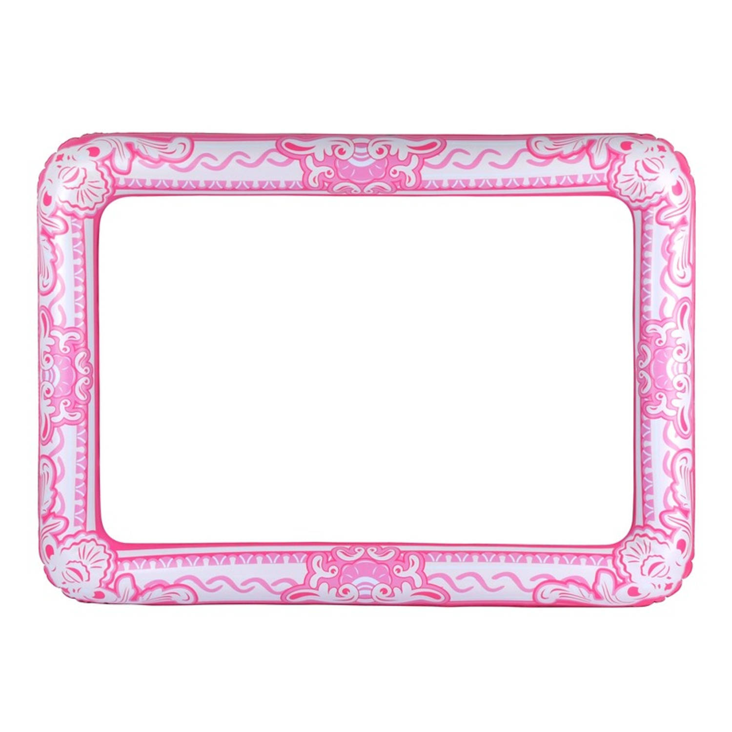 Foto Prop Opblaasbare Fotolijst 60 X 80 Cm - Selfie Frame - Inflatable Foto Party Prop - Roze