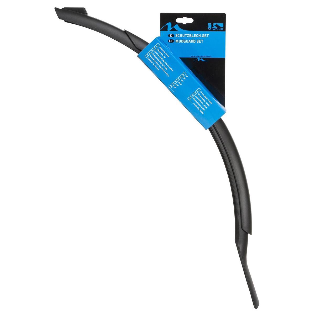 M-wave Spatbordenset Mud Max 26-28 Inch - Zwart