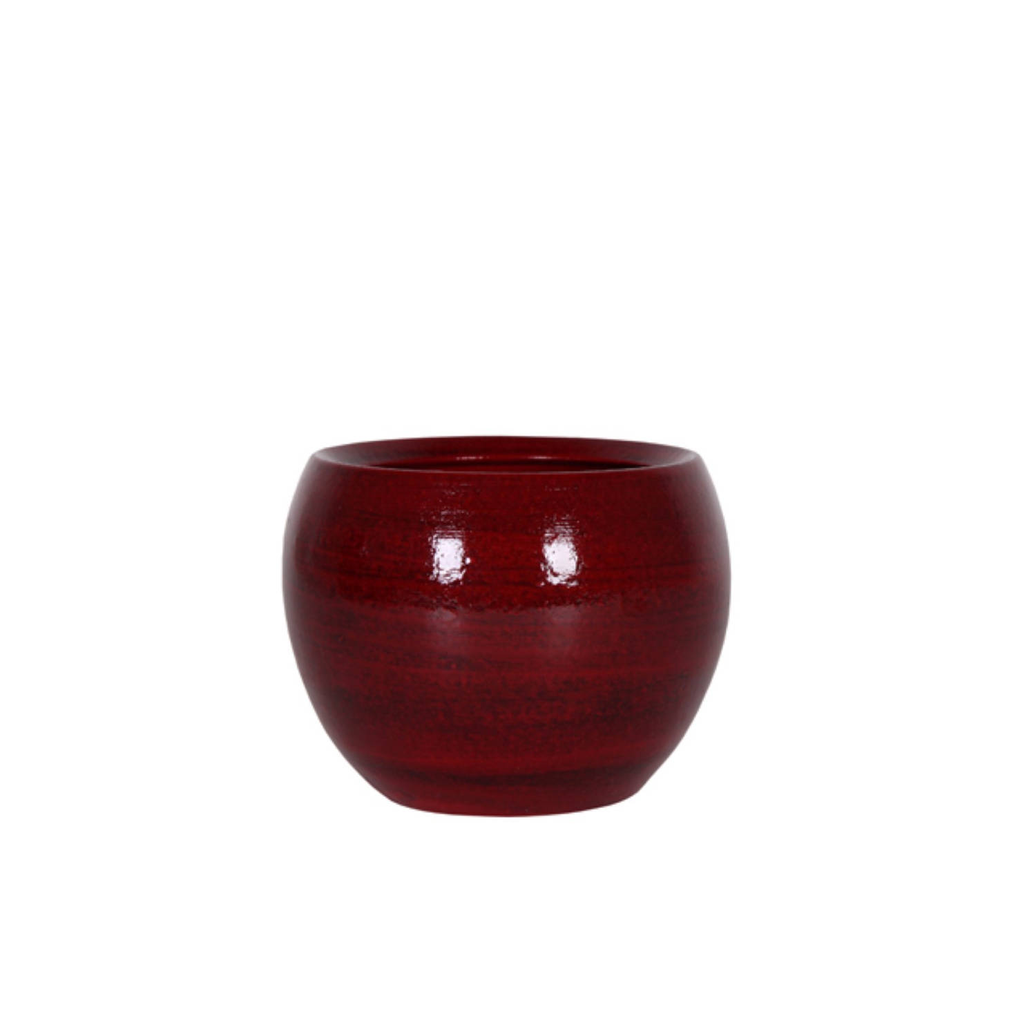 5 Stuks Bloembak Pot Cresta Deep Red D19 H16 Cm Ts - Rood