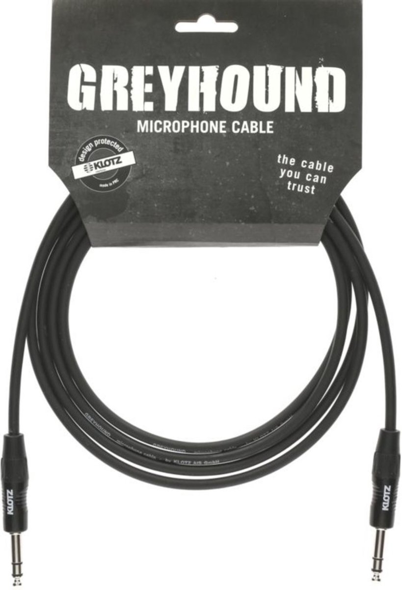 Klotz GRG1PP00.6 Greyhound stereo jack kabel gebalanceerd 6.35 mm 0.6 meter