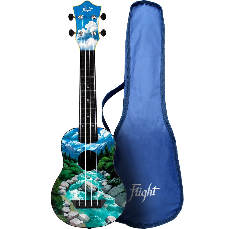 Flight Travel Series TUS30 Slovenia sopraan ukelele met gigbag