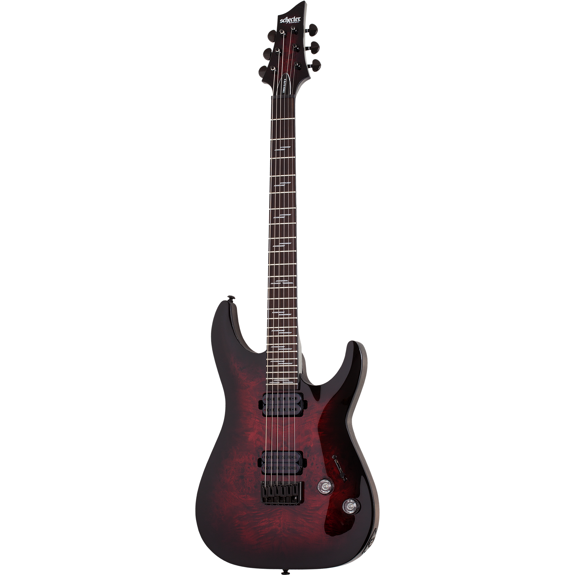 Schecter Omen Elite-6 Black Cherry Burst elektrische gitaar