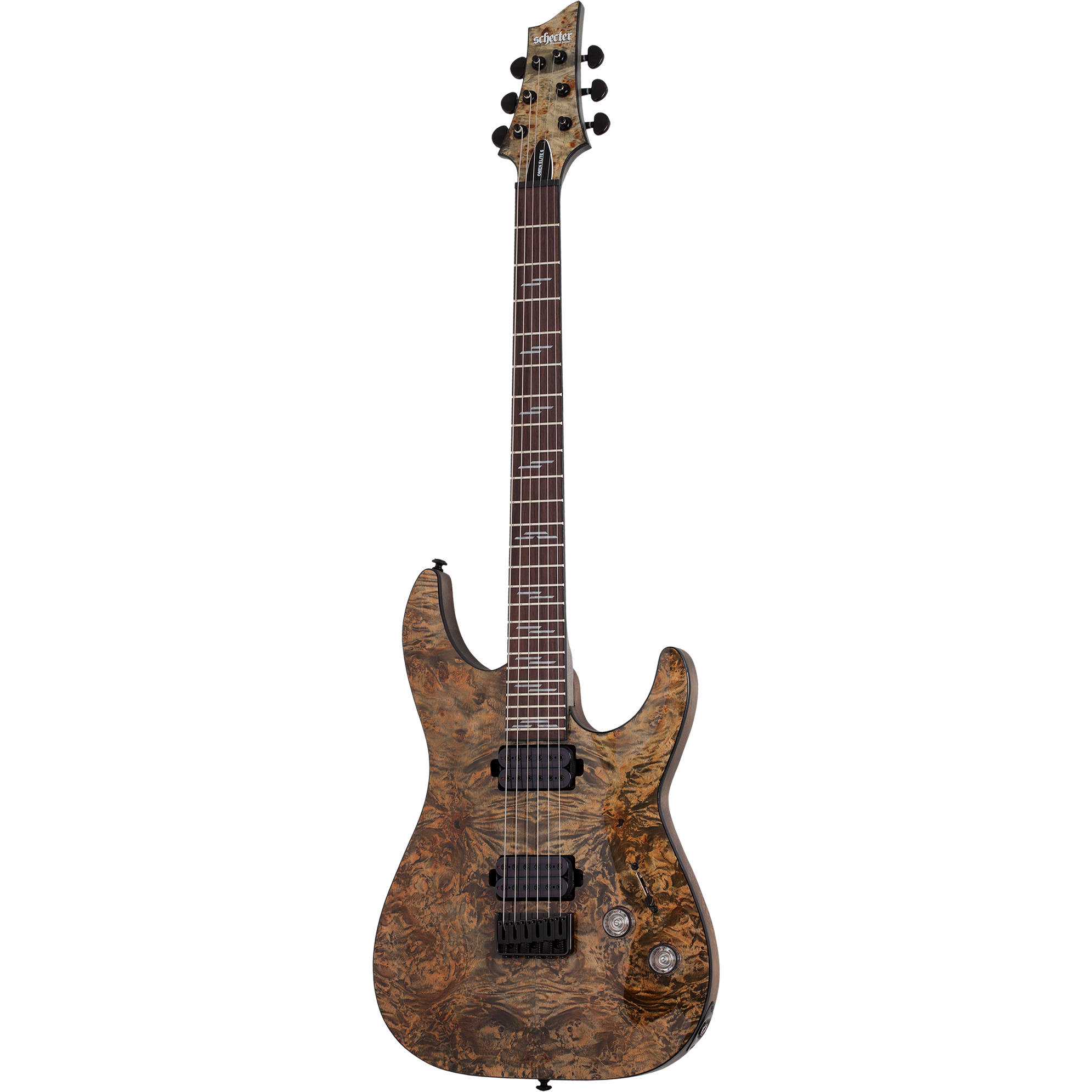 Schecter Omen Elite-6 Charcoal elektrische gitaar