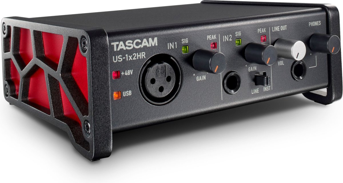 Tascam US-1x2HR hoge resolutie USB audio interface