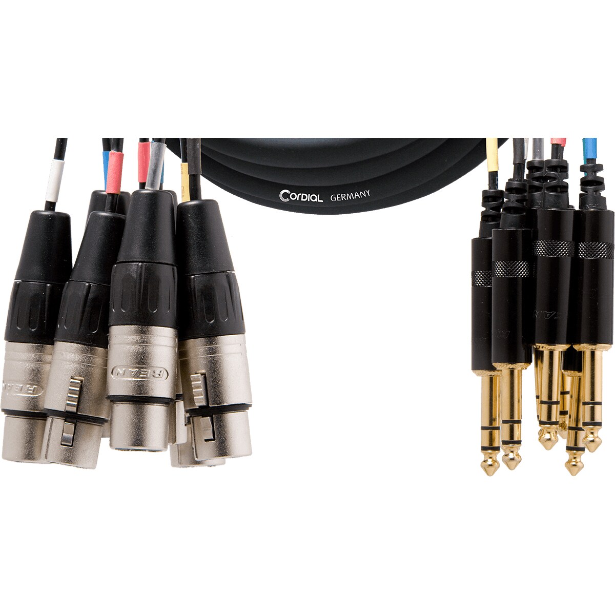 Cordial CML8-0FV5C Intro multikabel 8x XLR female - 8x 6.3mm TRS jack 5m