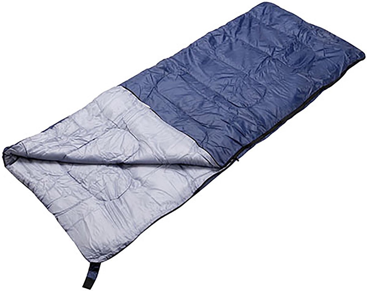 Slaapzak Envelop Dekenmodel Zomer Slaapzak Polyester 190cm X 70cm Met Hoes - Blauw