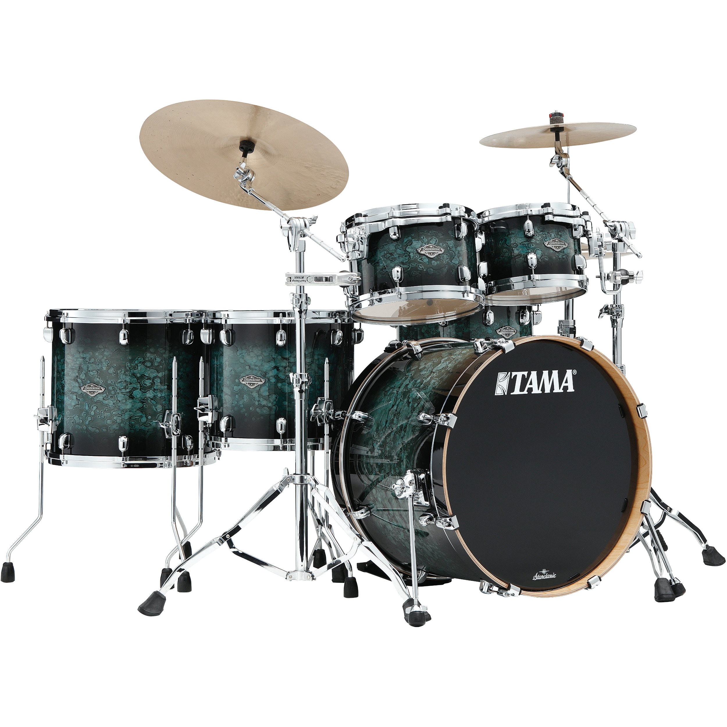 TAMA MBS52RZS-MSL Starclassic Performer Molten Steel Blue Burst 5d. shellset