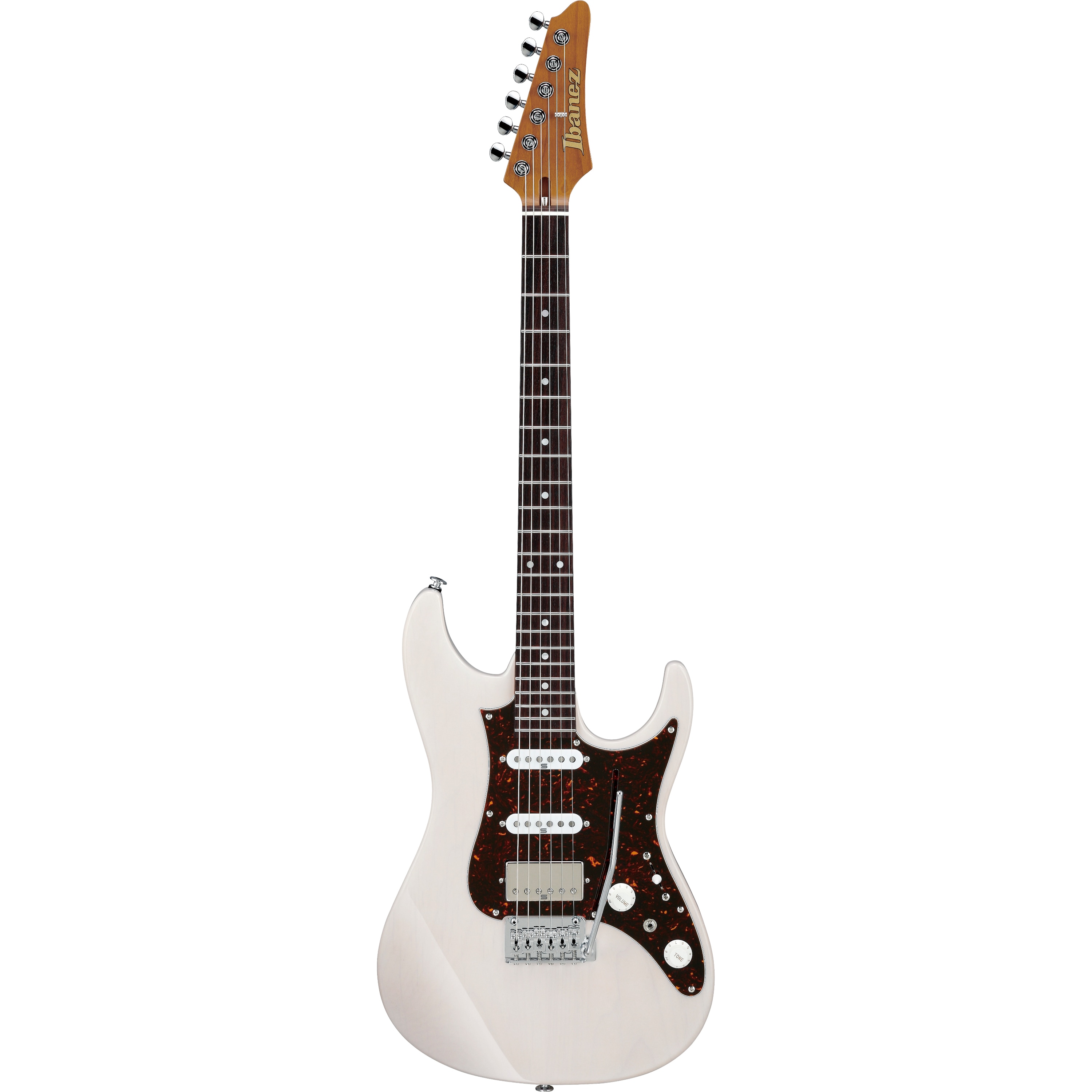 Ibanez AZ2204N Prestige Antique White Blonde elektrische gitaar met koffer