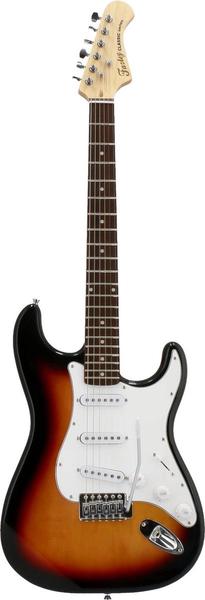 Fazley FST118 Sunburst elektrische gitaar + versterker + kabel