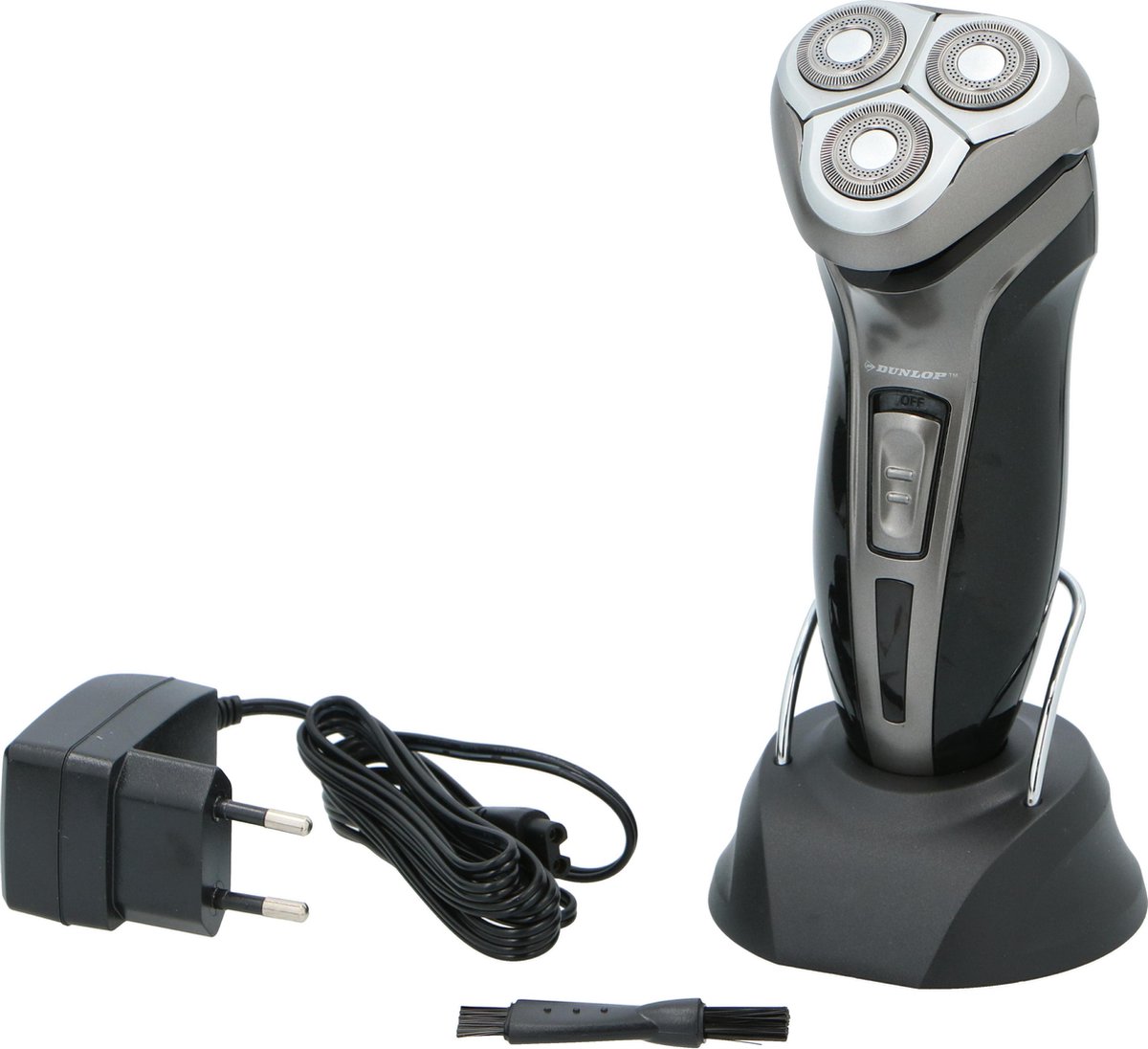 Dunlop Oplaadbaar Scheerapparaat - Met 3 Roterende Koppen - Zwart