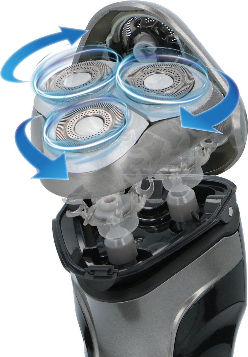 Dunlop Oplaadbaar Scheerapparaat - Met 3 Roterende Koppen - Zwart