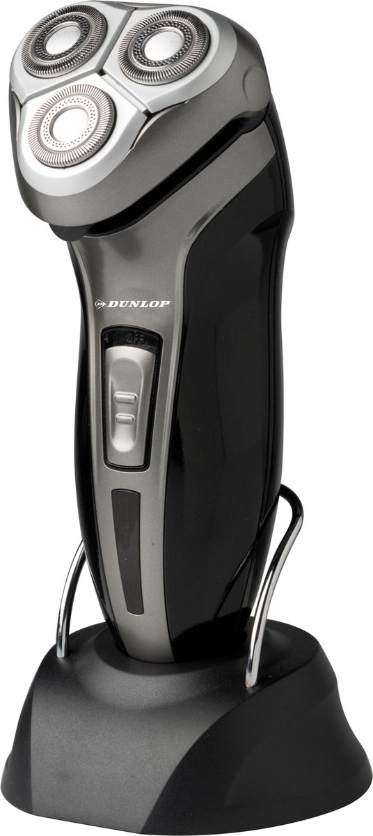 Dunlop Oplaadbaar Scheerapparaat - Met 3 Roterende Koppen - Zwart