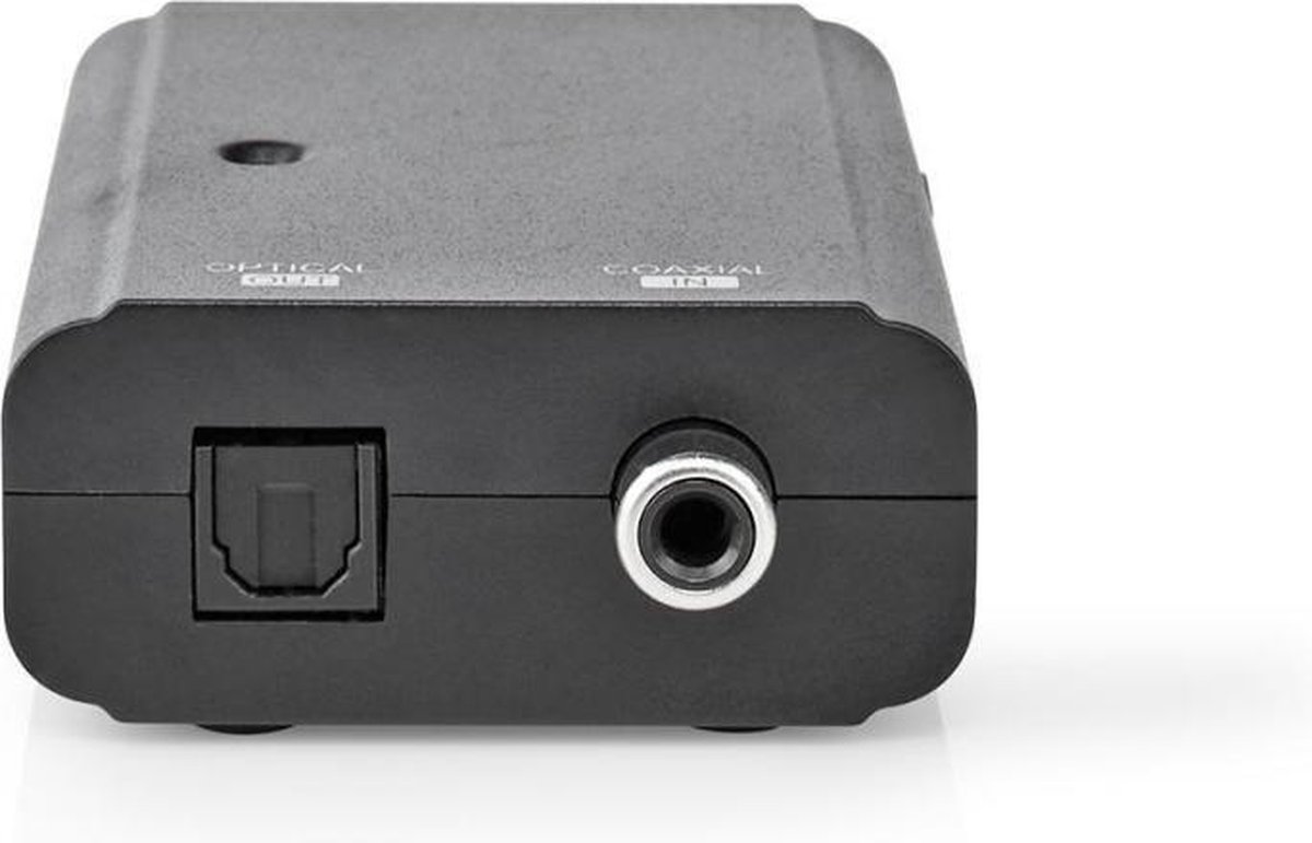 Nedis ACON2505BK audio converter Coax naar Toslink - Zwart