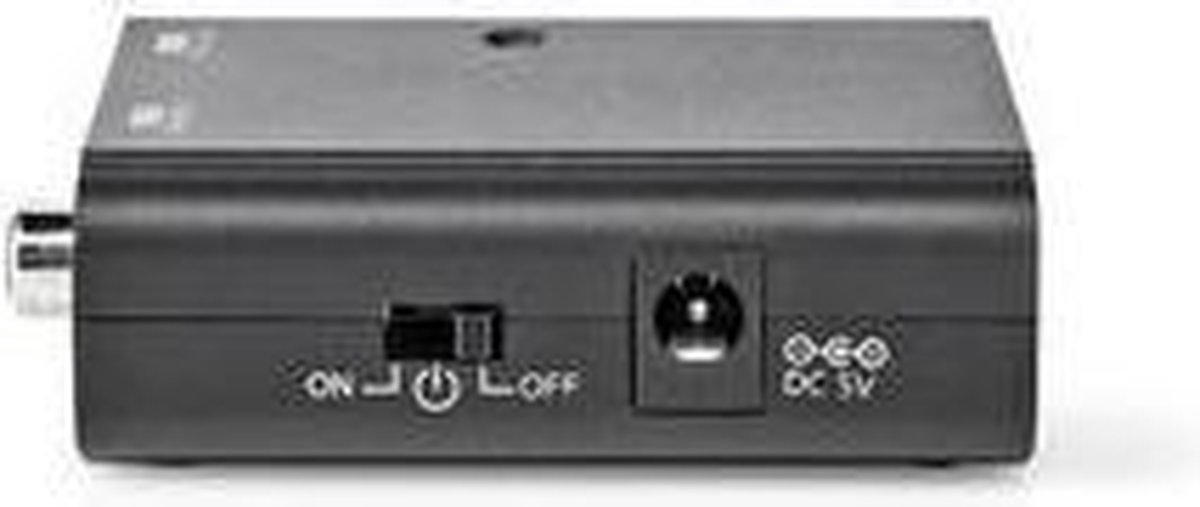 Nedis ACON2506BK audio converter Toslink naar Coax - Zwart