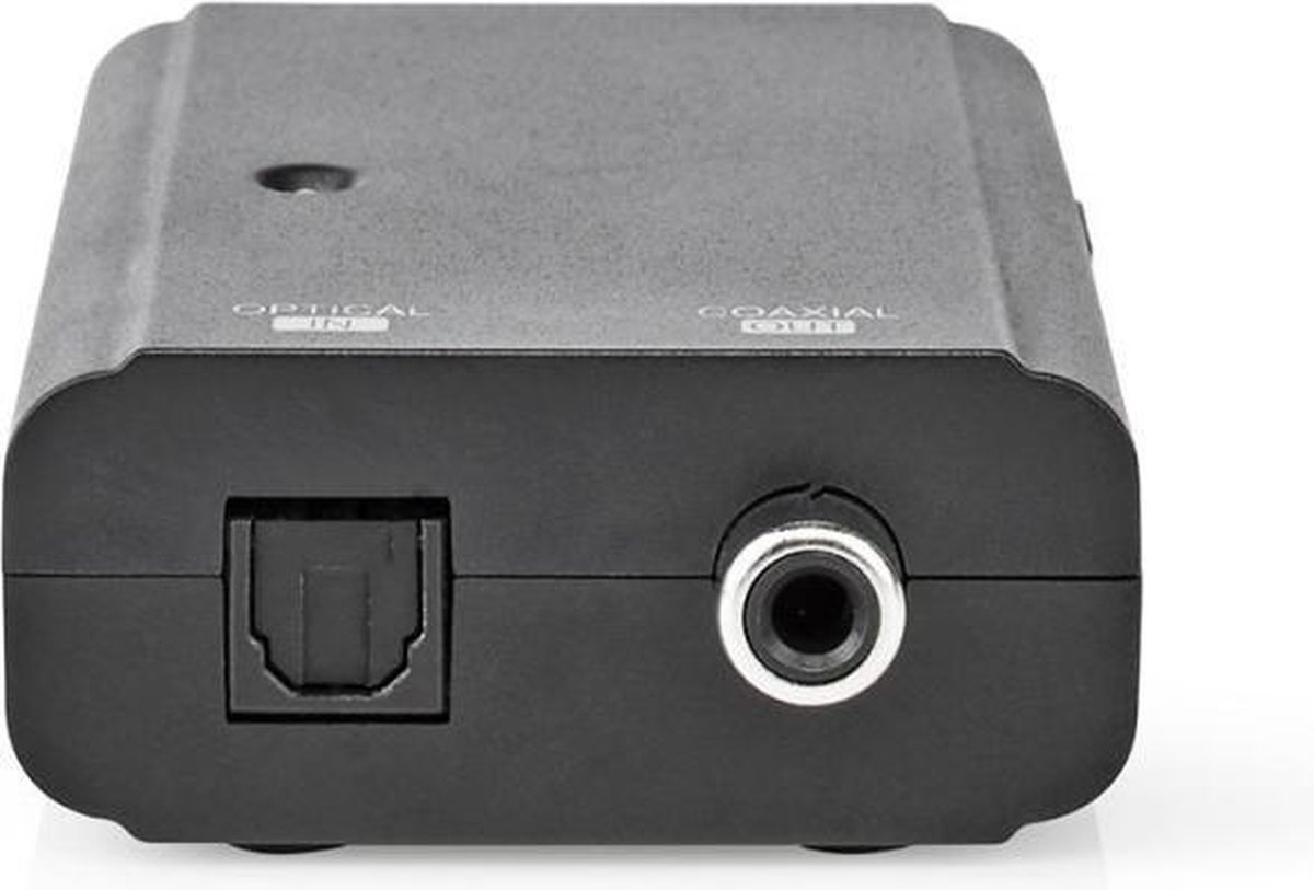 Nedis ACON2506BK audio converter Toslink naar Coax - Zwart