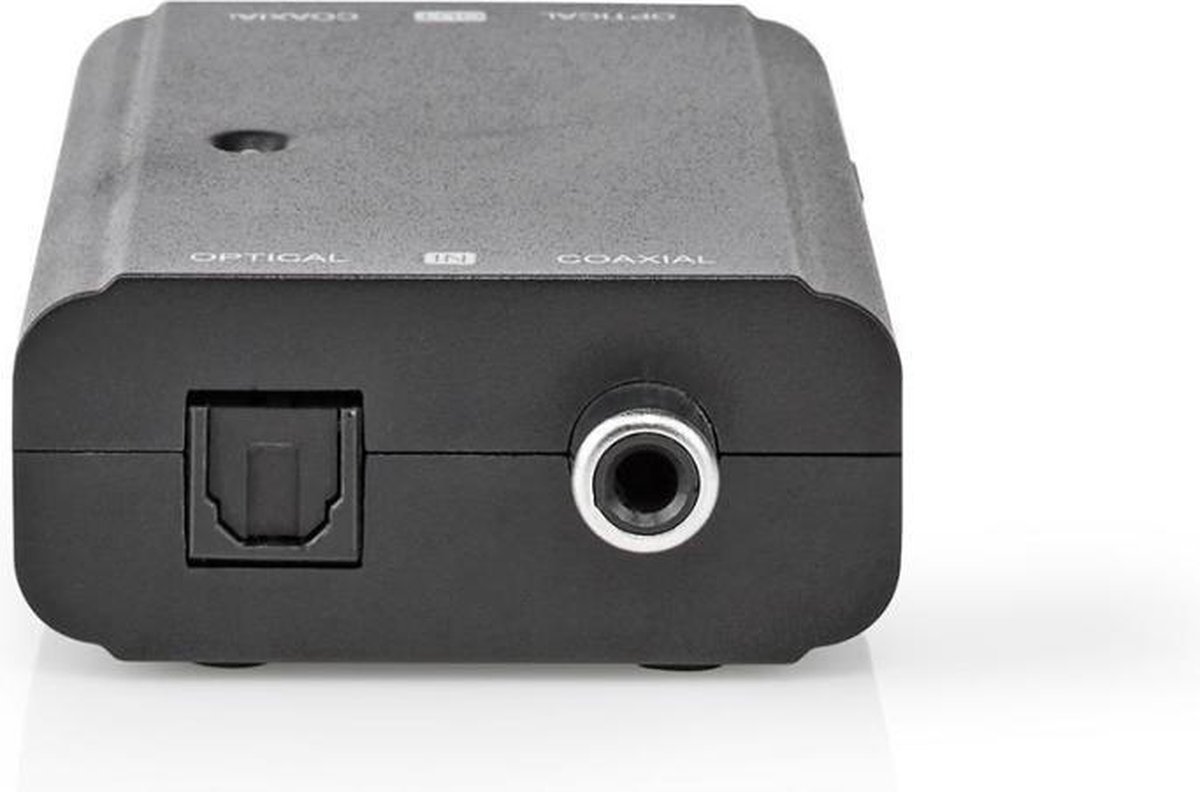 Nedis ACON2507BK audio converter 2-weg Toslink - Coax - Zwart