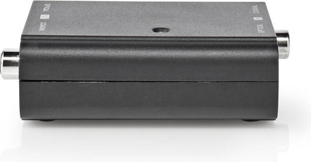 Nedis ACON2507BK audio converter 2-weg Toslink - Coax - Zwart