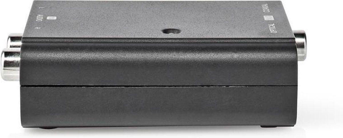 Nedis ACON2508BK audio converter stereo RCA naar Toslink + Coax - Zwart