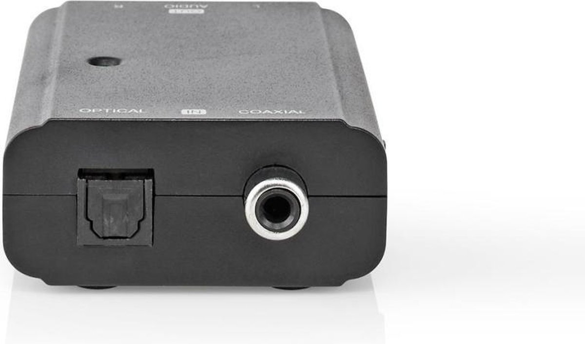 Nedis ACON2509BK audio converter Toslink + Coax naar RCA - Zwart