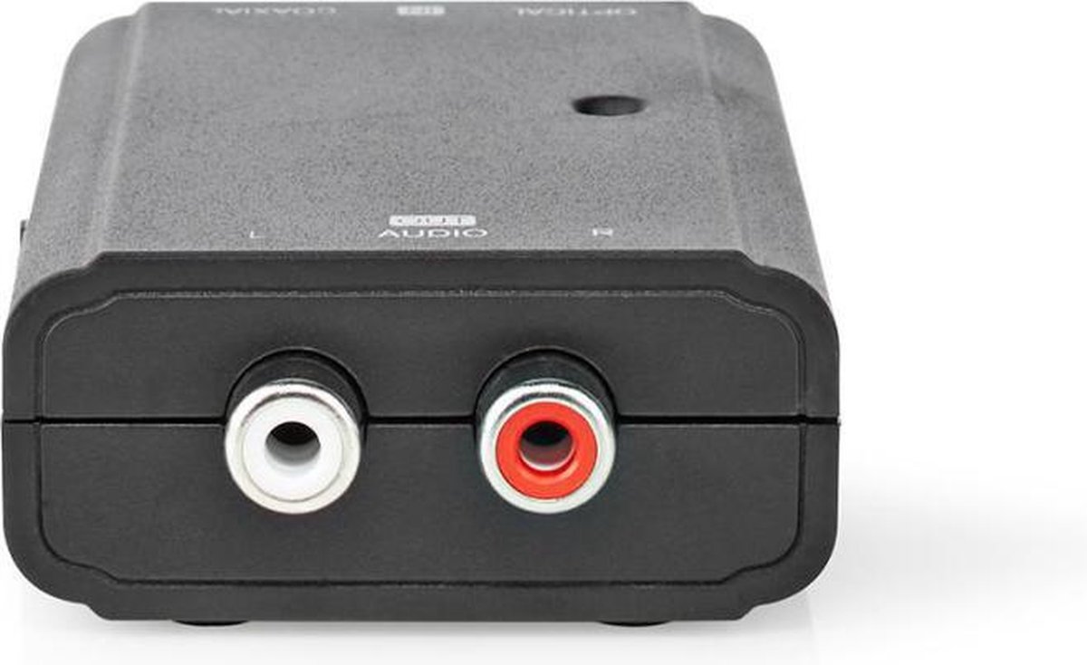 Nedis ACON2509BK audio converter Toslink + Coax naar RCA - Zwart
