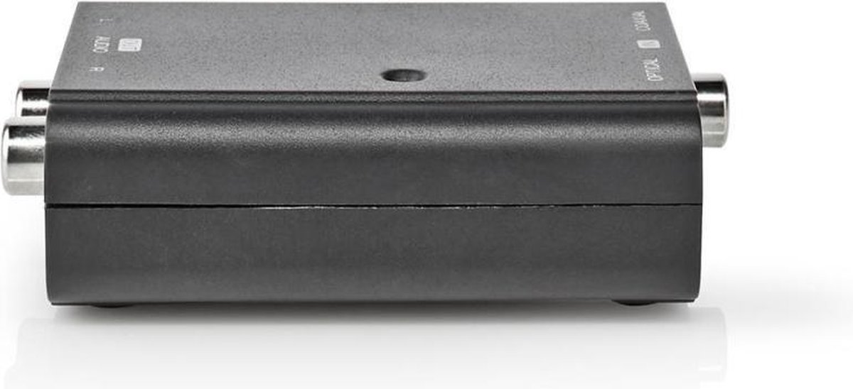 Nedis ACON2509BK audio converter Toslink + Coax naar RCA - Zwart