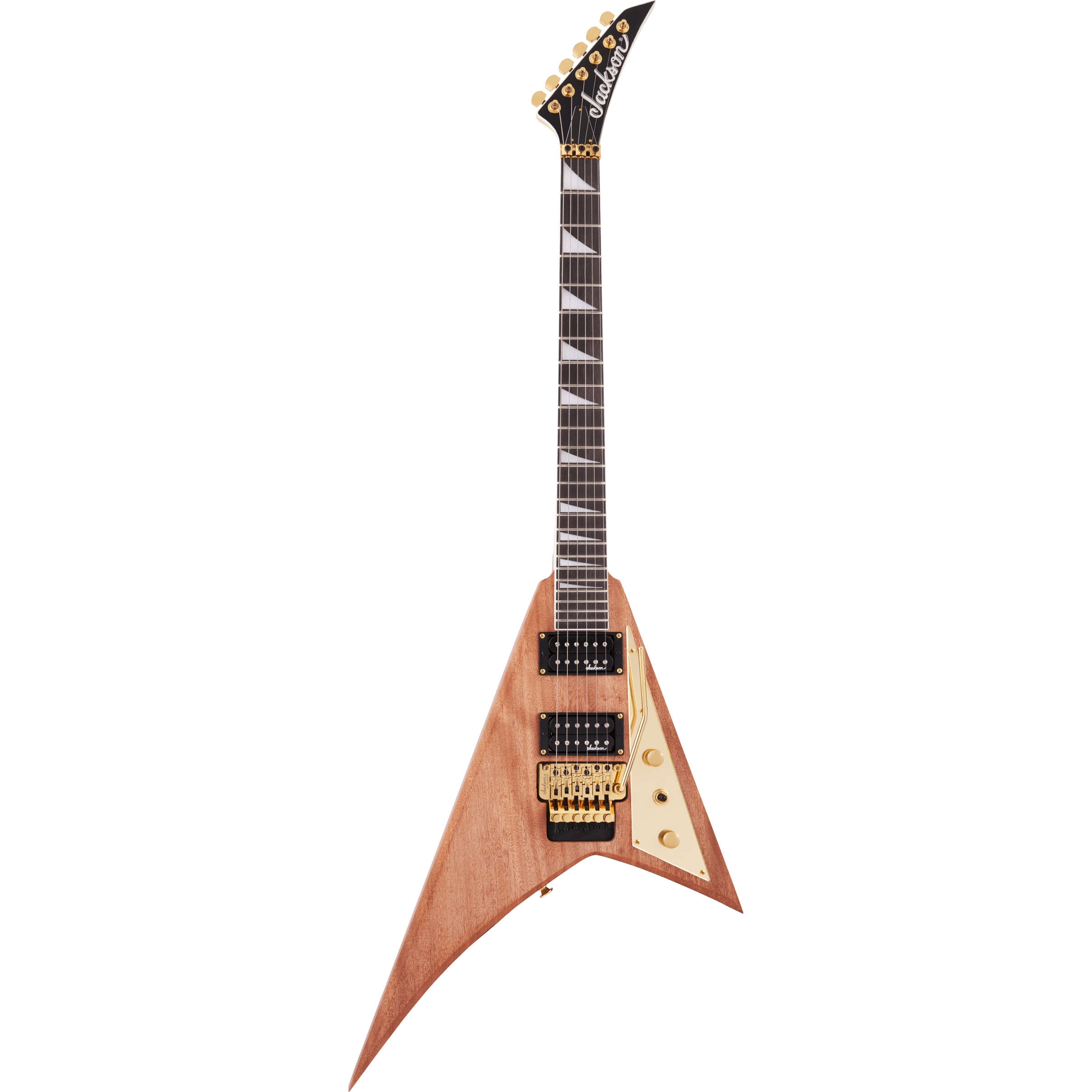 Jackson JS Series Rhoads MAH JS32 Natural elektrische gitaar met Floyd Rose - Rose Goud