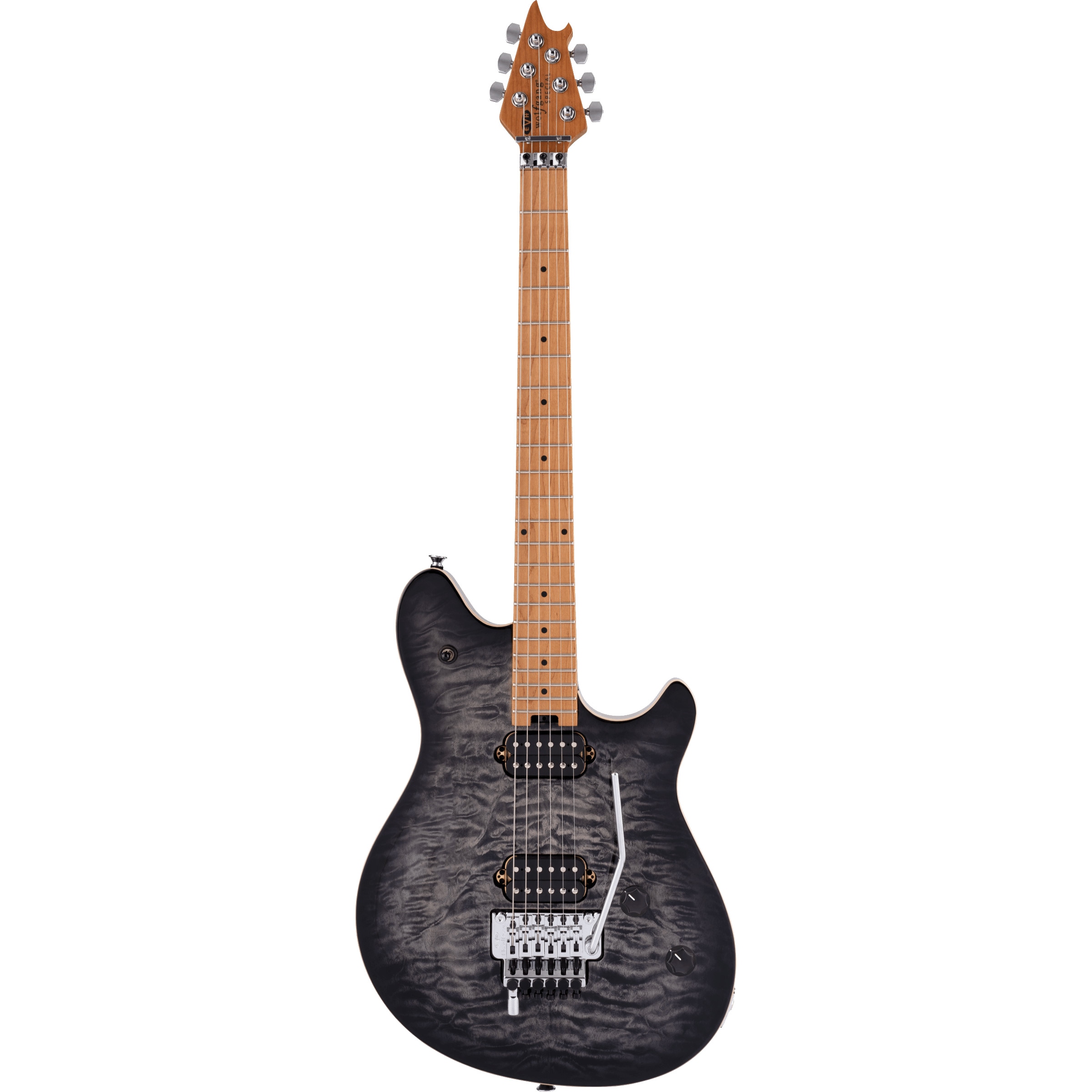 EVH Wolfgang Special QM Baked Maple Charcoal Burst elektrische gitaar