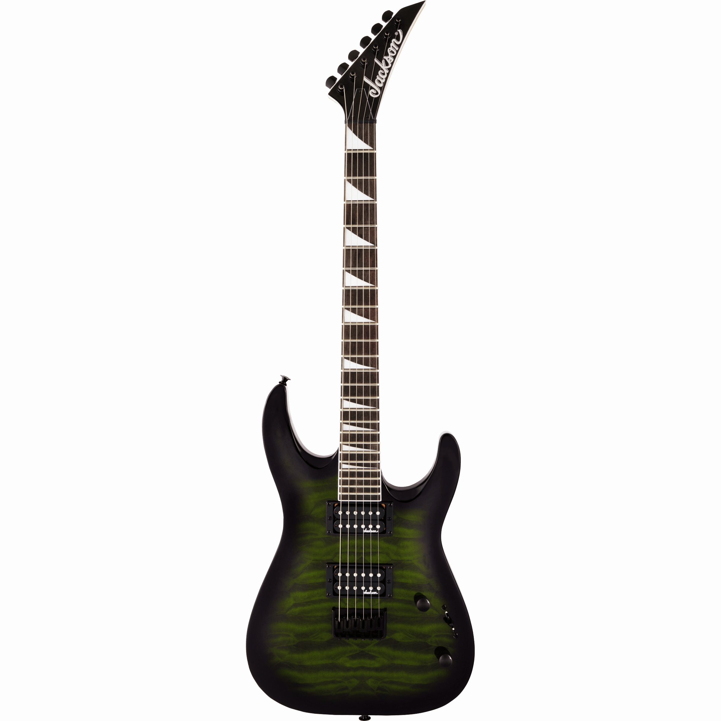 Jackson JS Series Dinky Arch Top JS32Q DKA HT Trans Green Burst elektrische gitaar