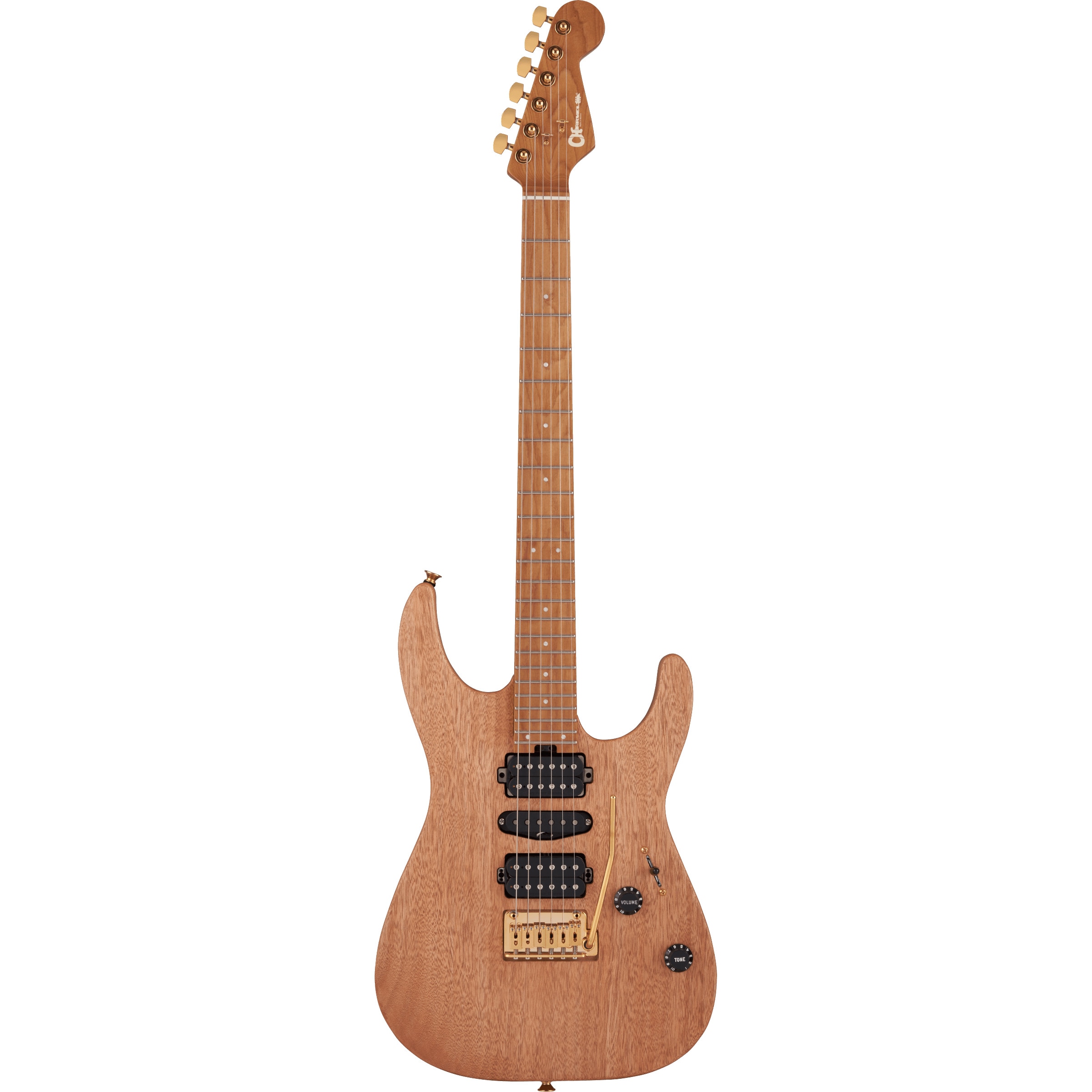 Charvel Pro-Mod DK24 HSH 2PT CM Mahogany Natural elektrische gitaar