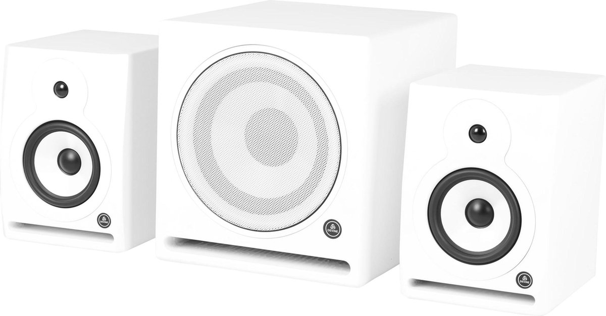 Devine RX-6A White (2x) + Sub studiomonitoren