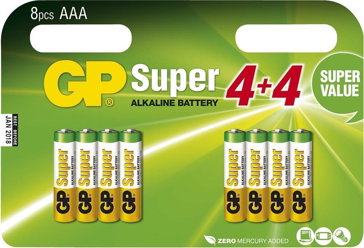 GP 24a Super Alkaline 8x Aaa Multipack