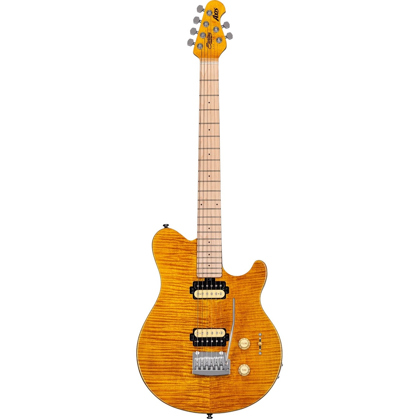 Music Man Axis Flame Maple AX3FM Trans Gold elektrische gitaar