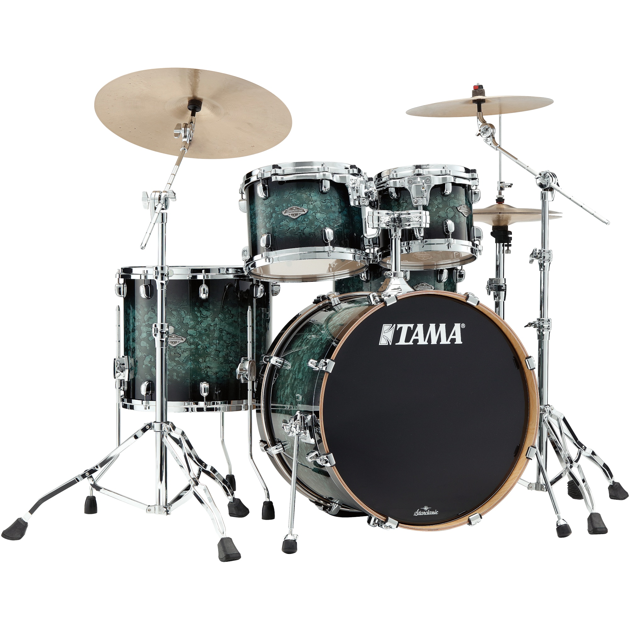 TAMA MBS42S-MSL Starclassic Performer Molten Steel Blue Burst 4d. shellset