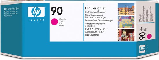 HP 90 - Inktcartridge / + Reiniger (C5056A) - Magenta