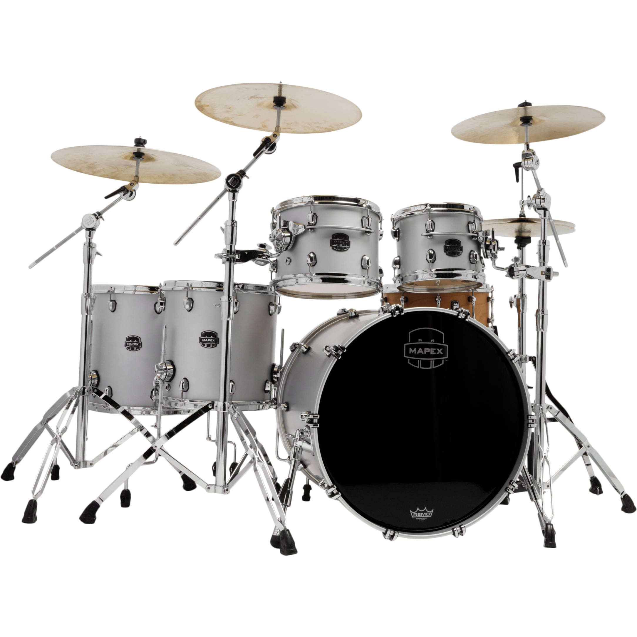 Mapex SE628XBPD Saturn Evolution Birch Stage+ Iridium 5d. shellset - Silver