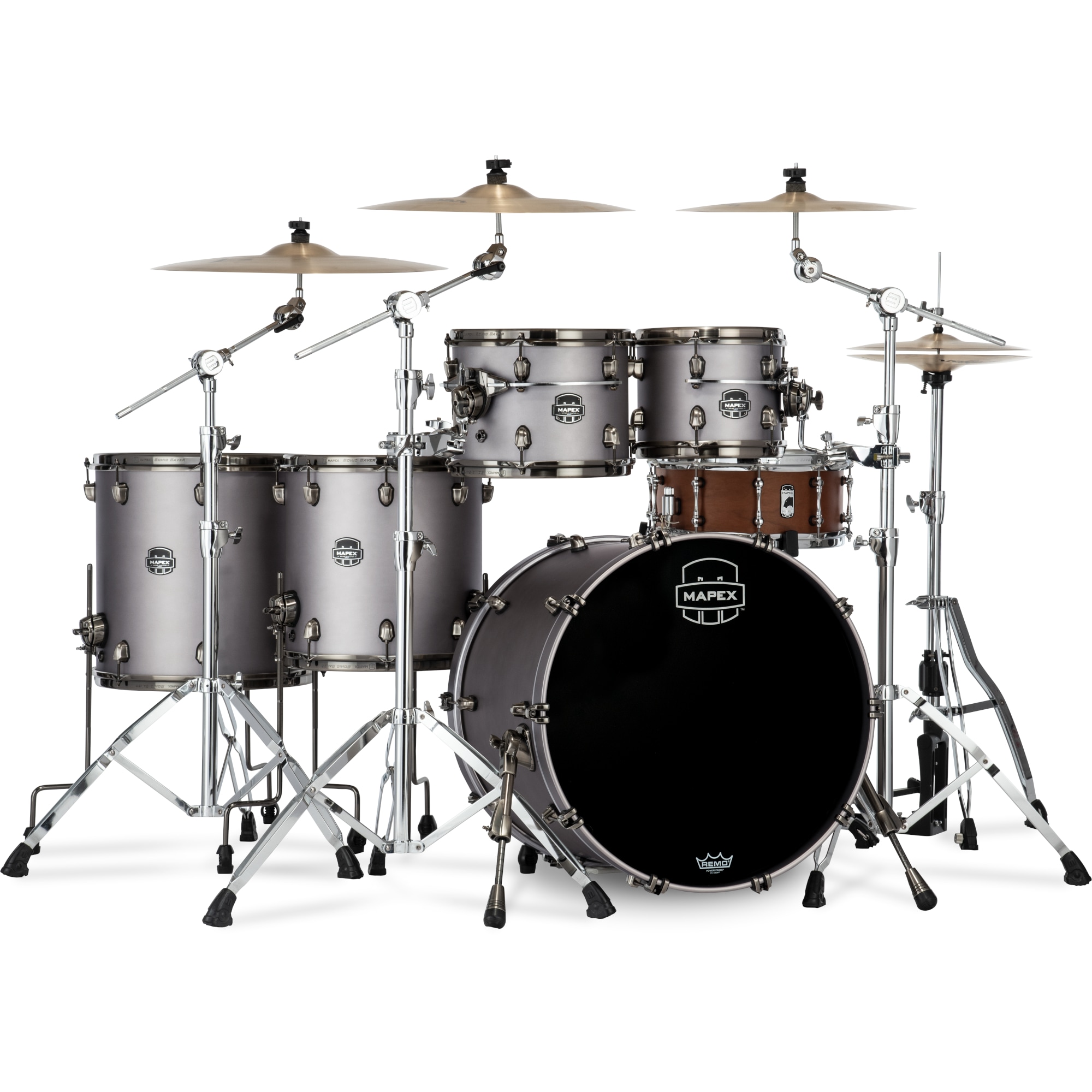 Mapex SE628XBBPG Saturn Evolution Birch Stage+ Gun Metal Gray 5d. shellset