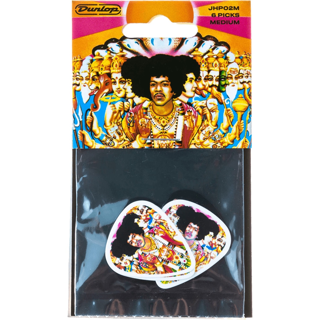 Dunlop JHP02M Jimi Hendrix Axis Bold as Love plectrumset (6 stuks, medium)